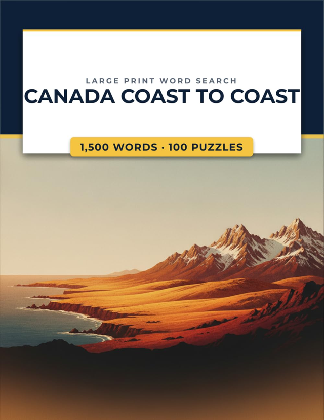 Canada Coast to Coast Word Search book cover